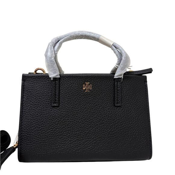 Tory Burch Black Crossbody Bag with Gold Accents - Picture 2 of 6